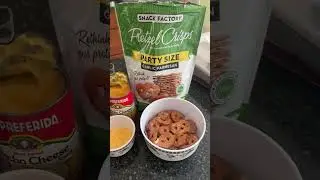 Pretzel Chips with nacho cheese