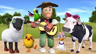 El Pollito Pio 3D - Canciones de la Granja de Zenón Part#043 -el Pollito y el Tractor de la Granja 