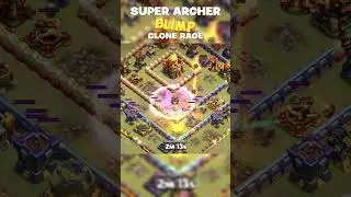 TH 16 Blimp and Super Archer Attack #clashofclans #coc