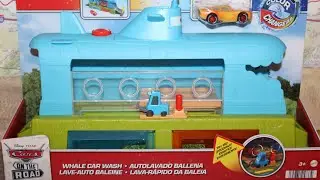 Mattel Disney Cars on the Road Color Changers Whale Car Wash (Submarine) Playset Lightning McQueen
