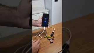 How to make a homemade cell phone charger #shorts #lifehack #trending  #experiment #tips #charger