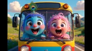 Wheels on the Bus Hindi version 🚍 | पहियों वाली बस | Ganesh Krishna Kids Song | Hindi Rhymes