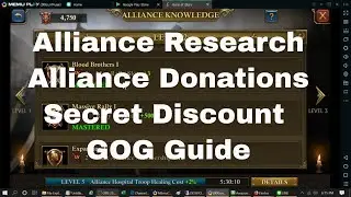 Guns of Glory Alliance Donations and Alliance Research Guide