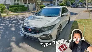 INSTALLING RED JDM TYPE-R BADGES ON MY 10TH GEN CIVIC SI!