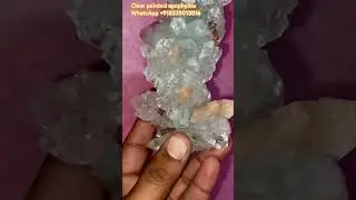 Pointed Apophyllite with Red Hematite Inclusion | Rare Collector Crystal Showpiece