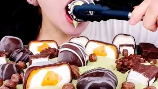 ASMR Delicious Chocolate Desserts Eating Show, 2x Speed 맛있는 초콜릿 디저트 먹기 쇼, 2배속 @rionasmr5337 