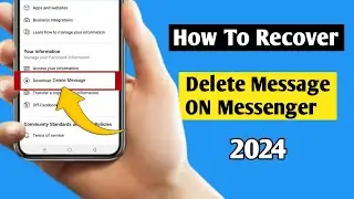 How to Recover Deleted Messages on Messenger (2024) | Recover Deleted Messages