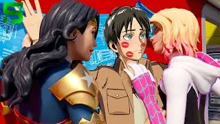 Girls Can't Stop KISSING EREN JAEGER... Fortnite