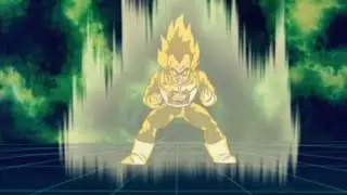 Vegeta goes False Super Saiyan. (FSSJ) | Dragon Ball Z.