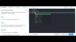 length excluding character 1c -  coding practice
