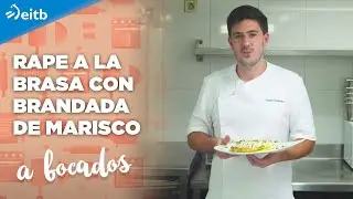 Rape a la brasa con brandada de marisco en el restaurante Zallo Barri de Gernika