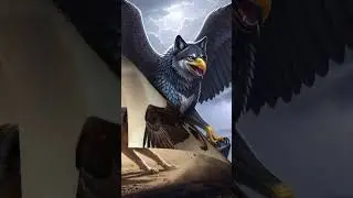 wolf and eagle #viral #animals #eagle #wolf #trending #hybrid #ai #future #bass