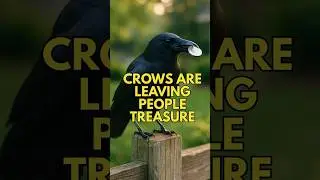 Why Are Crows Leaving Gifts for Humans? | Strange Animal Behavior Explained #crow #animalshorts
