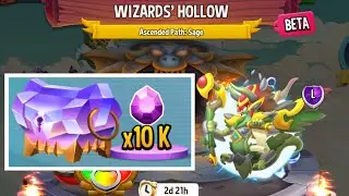 NEW 'Ascended Sage Dragon' in Wizard's Hollow | FREE 10000 GEMS Chest | Dragon City 2023