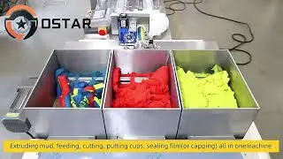 Automatic Play-Doh Packaging Machine #playdough #Cup Packaging Machine #PlaydoughPackagingMachine