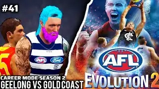 AFL EVOLUTION 2 CAREER MODE! SEASON 2 - GEELONG VS GOLD COAST #AFLEVO2 #AFL #AFLGAME