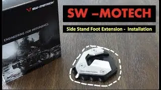 SW-Motech Side Stand Foot Extension Installation