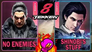 Tekken 8 No Enemies (KAZUYA) VS Shinobi's Stuff (CLAUDIO)🥊 鉄拳8🥊4K 60ᶠᵖˢ🥊T8🥊TK8 #tekken