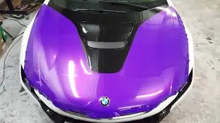 BMW i8 wrap in Purple - Carbon Wraps