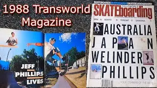 Transworld Skateboarding Magazine October 1988 - Jeff Phillips, Per Welinder, Japan, Australia