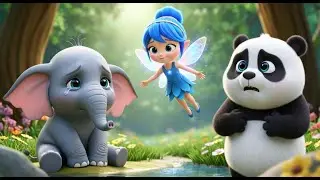 Panda Bawo Bawo 🐼 aur Neeli Pari 💙  Magical Jungle Story Part 1 & 2  Kids Cartoon Story