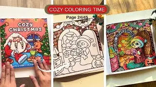 A Cozy Christmas&hellip; With a Spooky Twist 🎄🕯️ | Coloring Page 24/45 of Cozy Christmas Coloring Book