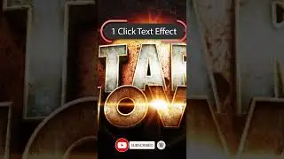 How to make 3D Cinematic PSD Text Effect | Graphics Design  |  Free Download