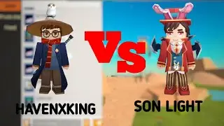 HAVENXKING VS SON LIGHT FULL FIGHT VIDEO |BLOCKMANGO | (animeshow down)