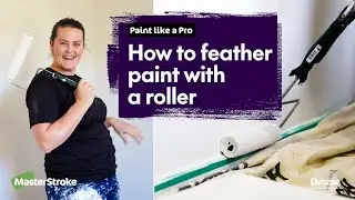 Paint like a Pro - How to feather paint with a roller