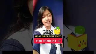 Most important topics of CHN for NORCET 10
