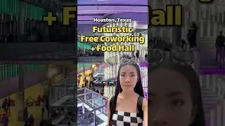 Futuristic Food Hall in Houston  😍