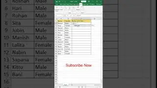 Auto write Title of Name in Excel | How to Add Mr. and Ms. in Excel #exceltips #exceltricks