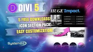 Divi 5 FREE Download: 5 Stunning Icon List Sections 🚀