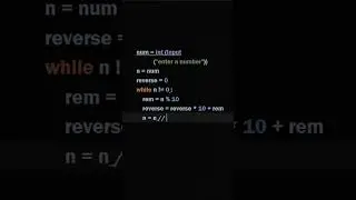 Easiest way to Reverse the Digits of a Number