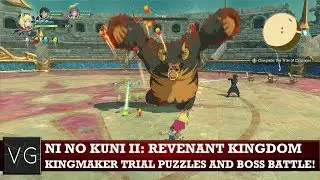 Ni No Kuni II: Revenant Kingdom (PC) Kingmaker Trials - puzzles and boss. No commentary and spoiler!