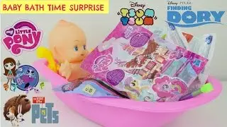DISNEY Baby Doll Bathtub Bath Time Surprise Toys PLUS Blind Bags