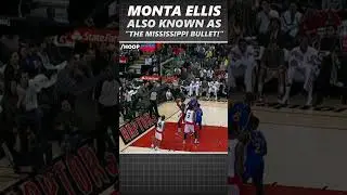 Monta Ellis was known as the Mississippi Bullet for his insane speed and agility!