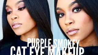 Purple Smokey Cat Eye | Makeup Tutorial | Zakiyah Everette