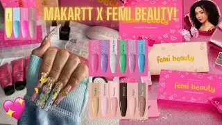 MAKARTT X FEMI BEAUTY COLLECTION | UNBOXING, TUTORIAL, SWATCHING AND REVIEW | LAZY GIRL METHOD