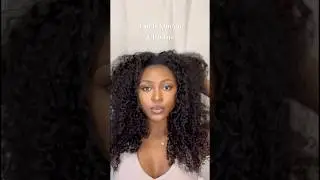 CurlsQueen Clip Ins w/ Minimal Leave Out | 3b3c blend #curlsqueen #curlyclipins #curlyhair