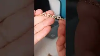 Magnetic Folding CZ Four Heart Leaf Clover Pendant Necklace Stainless Steel #jewelry #shortvideo