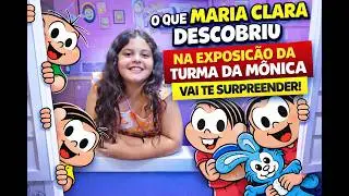 Maria Clara no CCBB Rio com a Turma da M&ocirc;nica. O que ser&aacute; que ela viu?  #turmadam&ocirc;nica #ccbb