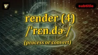 [v] Render meaning (process or convert) with 5 examples
