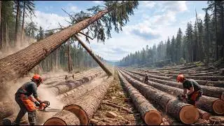 Как профессионалы безопасно валят наклонные, сломанные и зависшие деревья. Техника безопасности п...