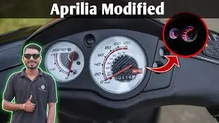 Multi Colour Light Install In Aprilia Meter | Aprilia Modified 👆