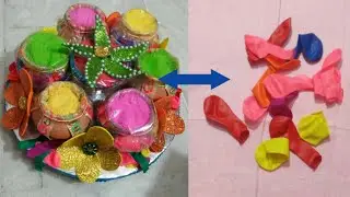 Diy platter | diy packings | wedding ideas Holi Festival Color Platter |How to make | Holi Gift Idea
