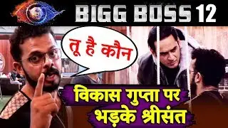 Sreesanth GETS ANGRY On Vikas Gupta, Refuses To Recognise Him | Bigg Boss 12 Update