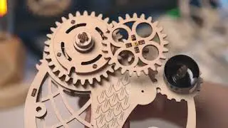 DIY wooden owl clock, children's building block toys