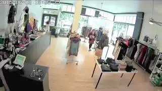Shoplifter caught on tape by Portland boutique owner
