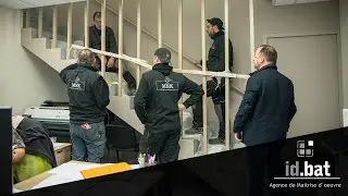 ID Bat | Avant / Apr&egrave;s de l'am&eacute;nagement de bureaux &agrave; Witry les Reims